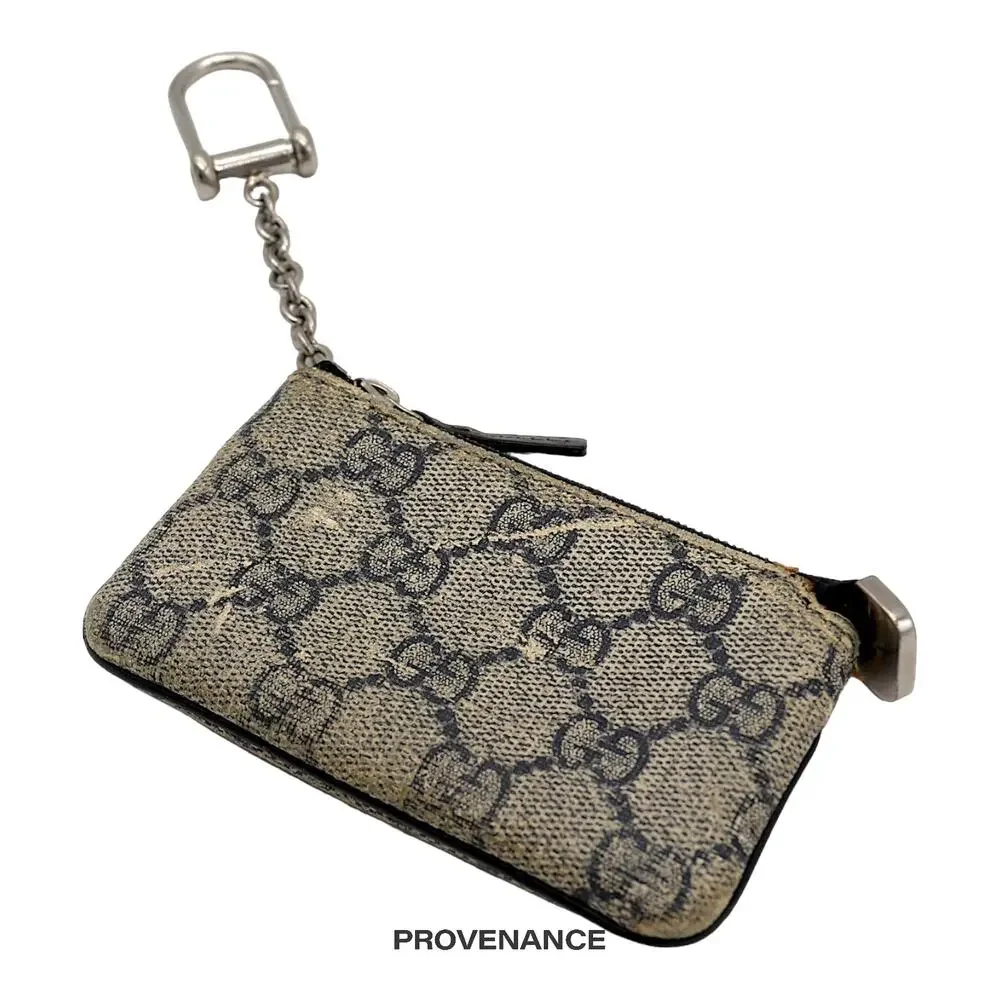 🔴 Gucci Key Pouch Cles - GG Supreme Navy - Picture 3 of 7
